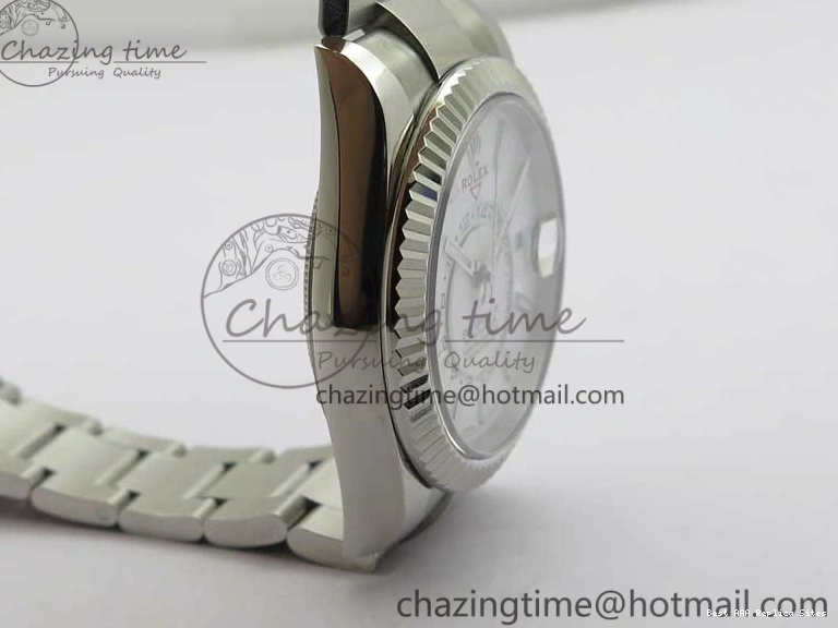 Good Copy Rolex Watches TechFriendly Bracelet to 2880 White Best Dial 326934 1:1 on 23J Edition Asian SS Noob SS Sky-Dweller 1219